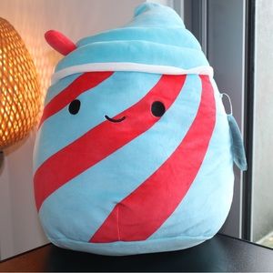 Squishmallows  12” Blue & Red Slushie Plush Tucker New with Tags